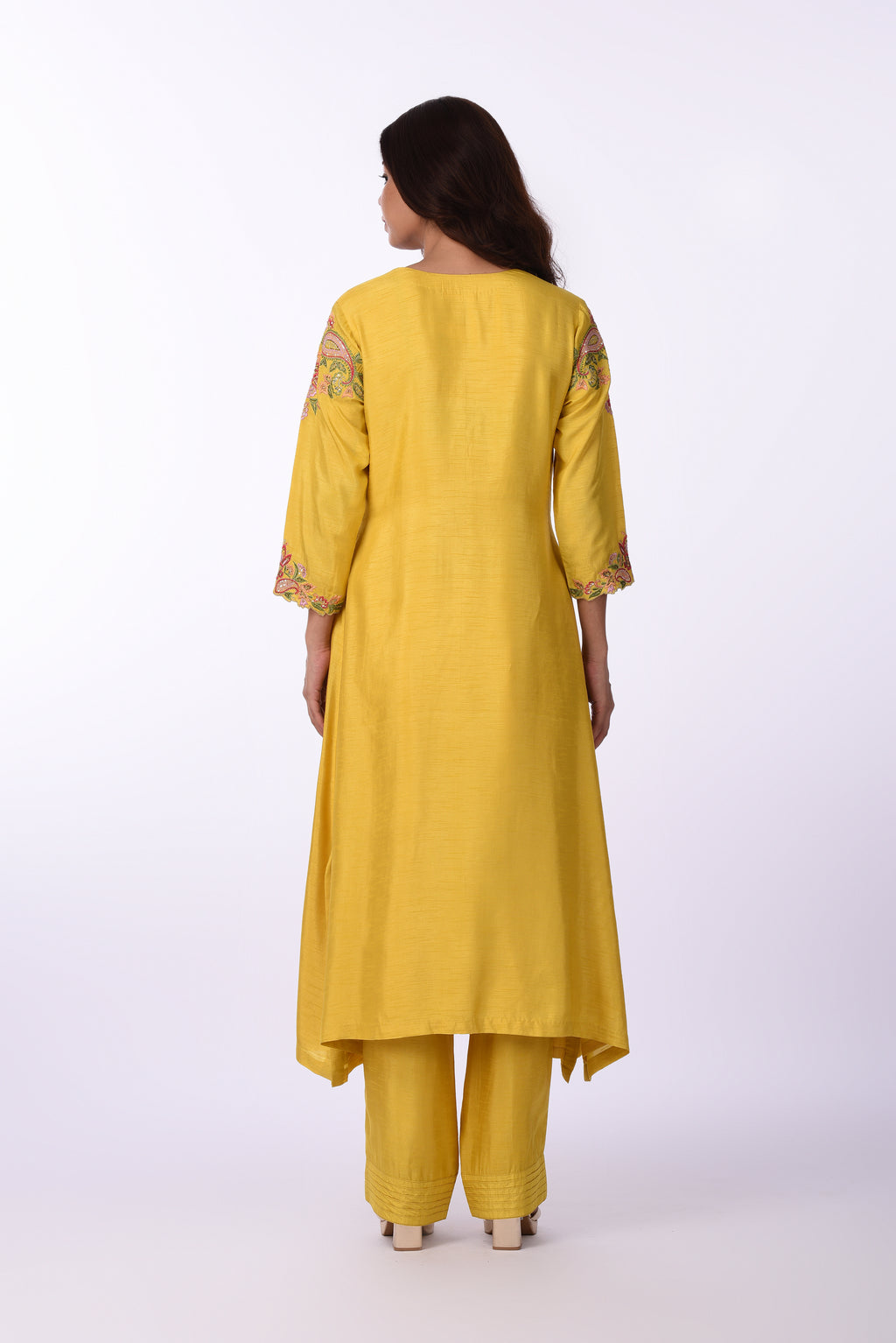 Sunshine Yellow Embroidered Kurta Set