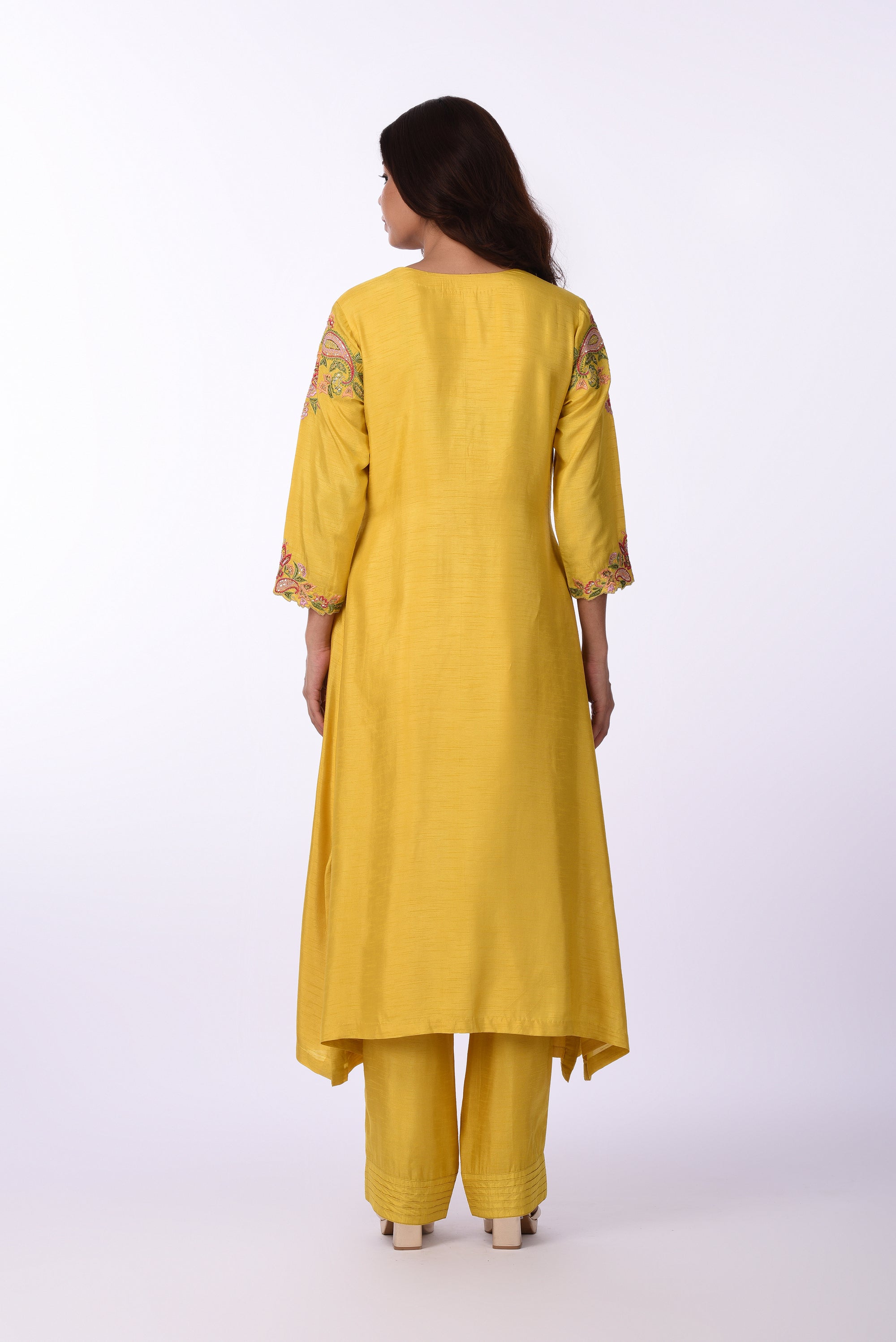 Sunshine Yellow Embroidered Kurta Set