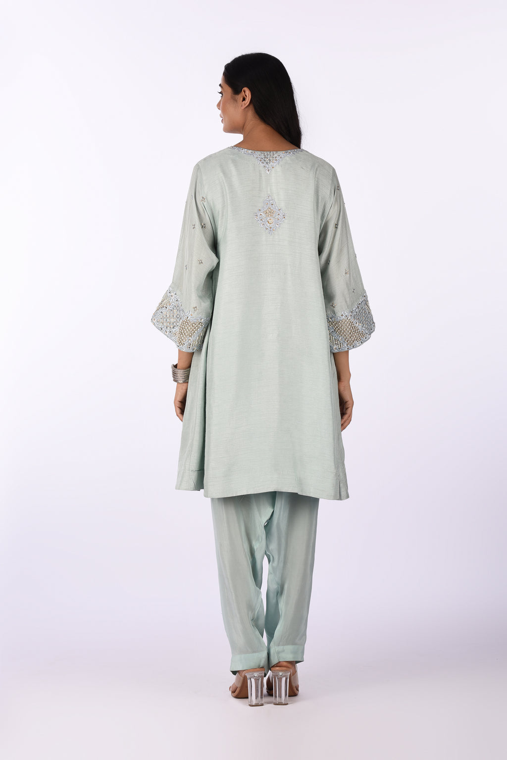 Sage Green Embroidered Co-ord Set