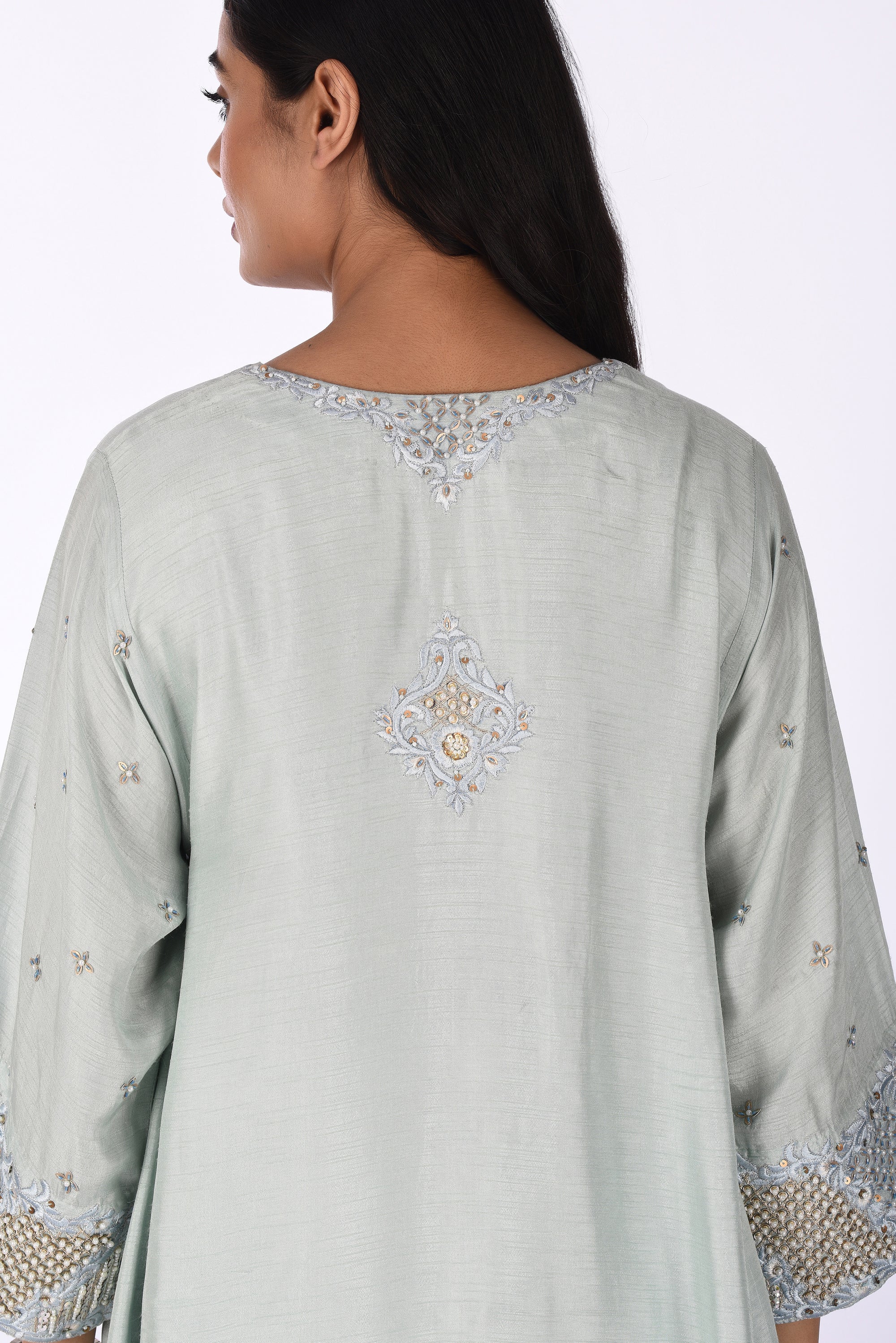 Sage Green Embroidered Co-ord Set